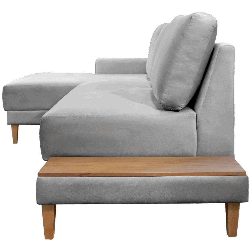 Sofá Ref.825 2.90m – Cinza Linho - Imagem 2