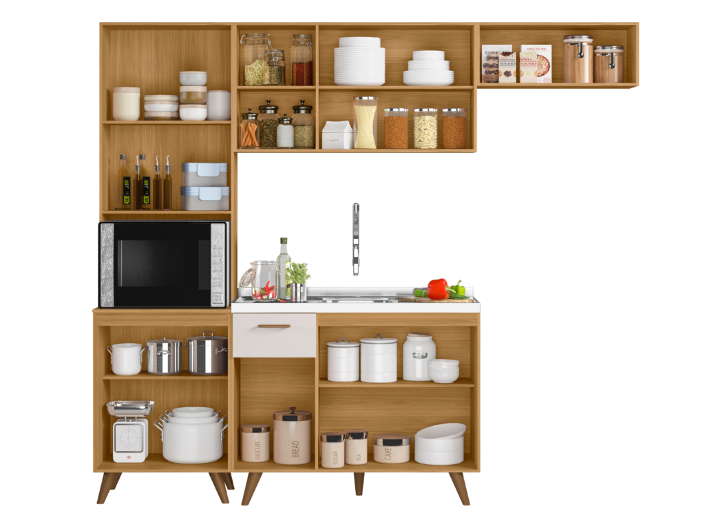 Cozinha Olinda Freijó/Ripado/Off White – POLIMAN - Imagem 2