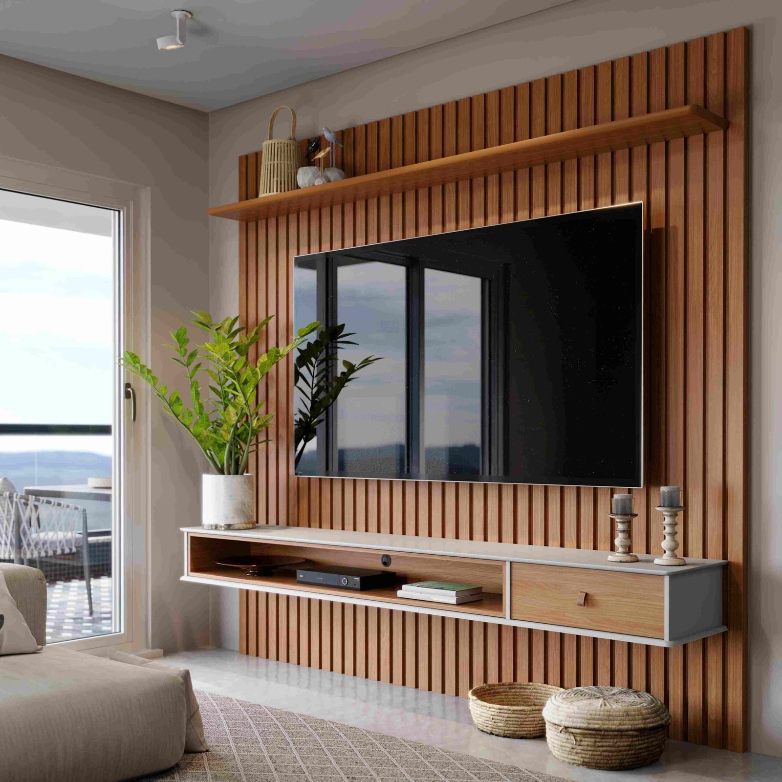 Home Detroit Off White/Nature Ripado 230cm