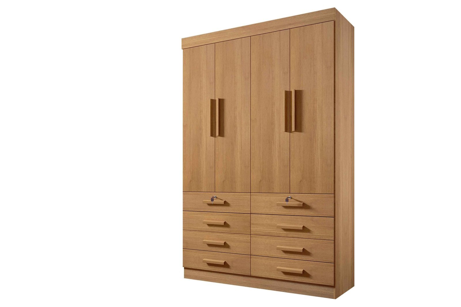 Roupeiro Mônaco 4 Portas, Côr Cinamomo, da D'Doro