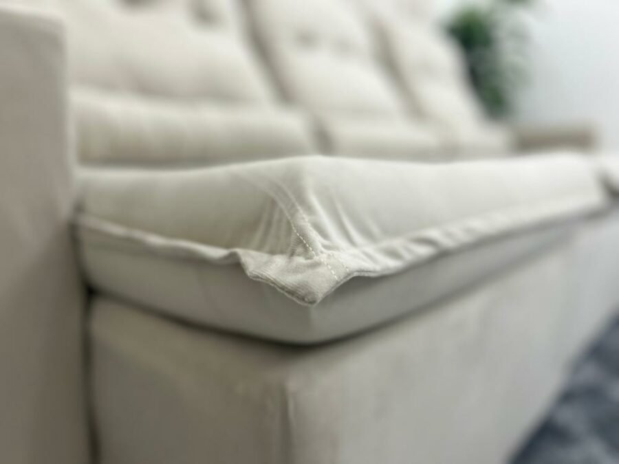 Sofá Retrátil Reclinável Las Vegas 2.70m – Bege Veludão - Imagem 2