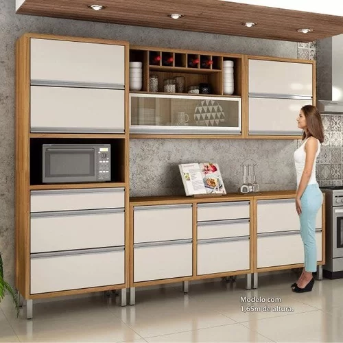 Cozinha Completa 5 Peças 8 Portas Jade Chf - Imagem 2