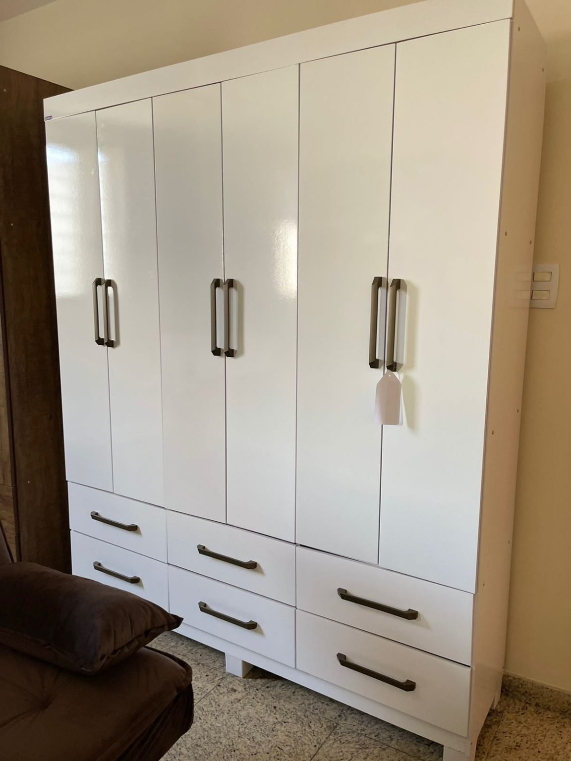 Guarda Roupa Casal Dallas – 6 Portas – Branco - Imagem 2