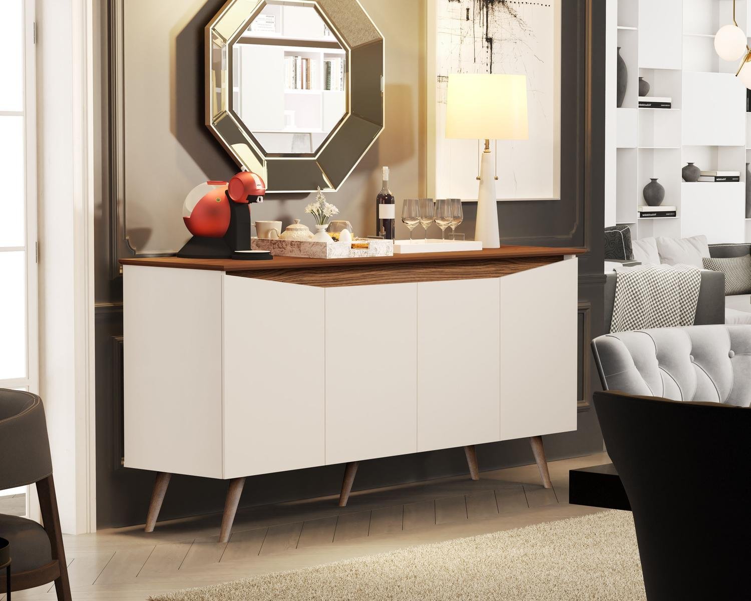 Buffet Aparador Encanto 4pts - Imagem 4