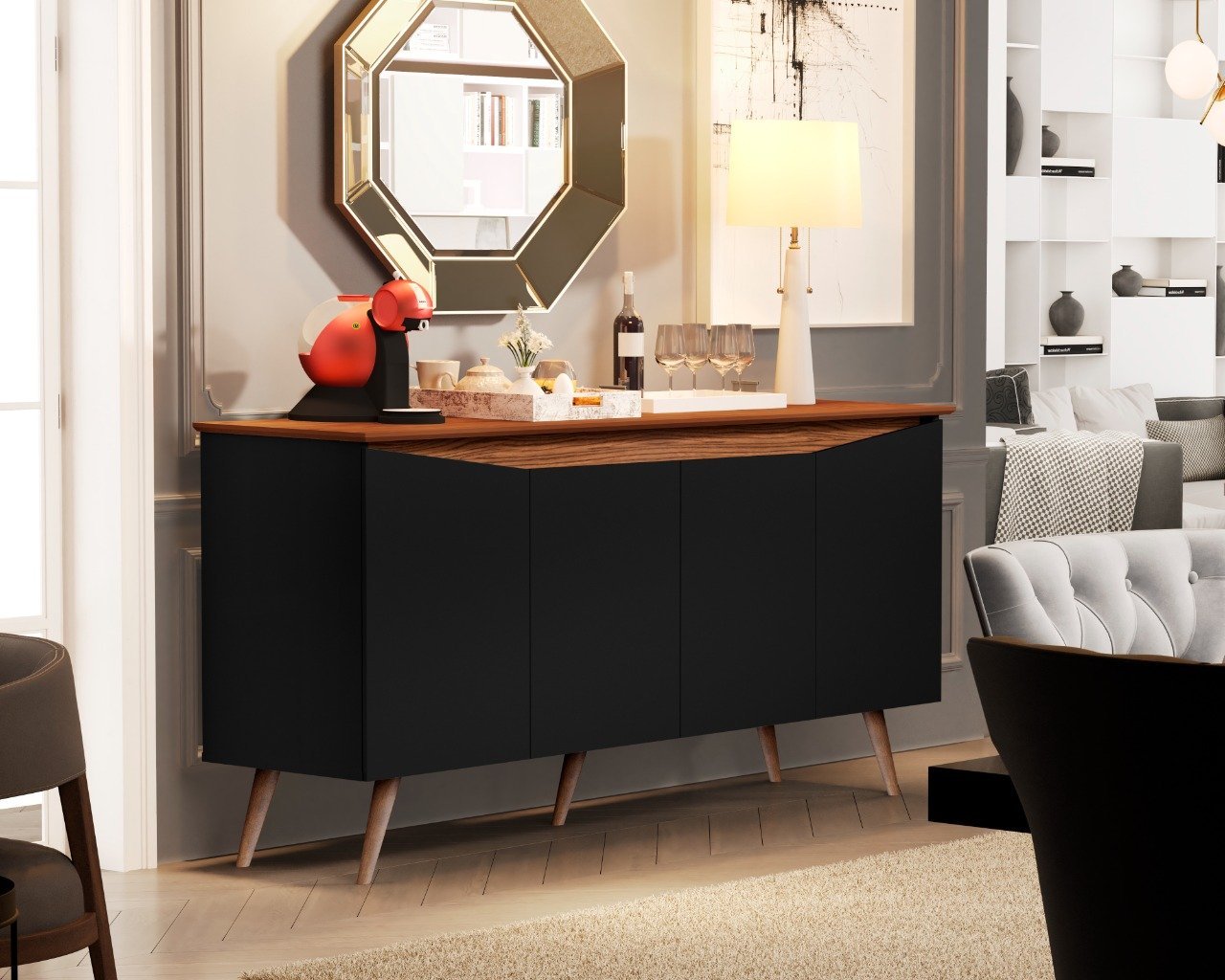 Buffet Aparador Encanto 4pts