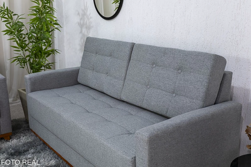 Sofá 3 e 2 lugares 8100 Linho Cinza 27 - Imagem 3