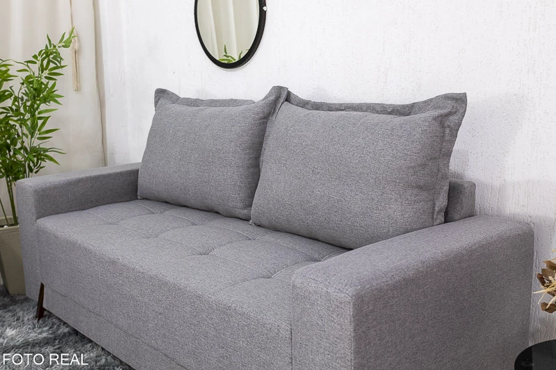 Sofá 3 e 2 lugares 8100 Linho Cinza 27 - Imagem 6