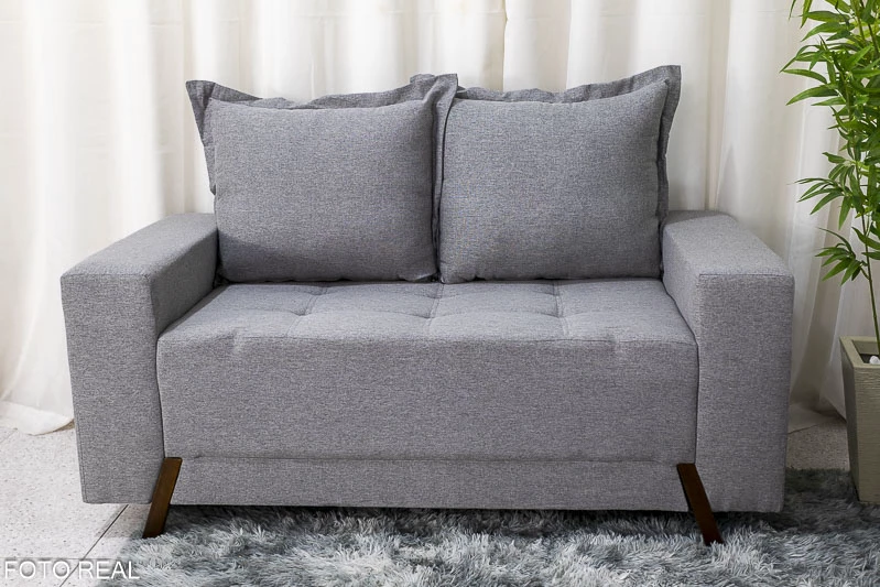 Sofá 3 e 2 lugares 8100 Linho Cinza 27 - Imagem 5