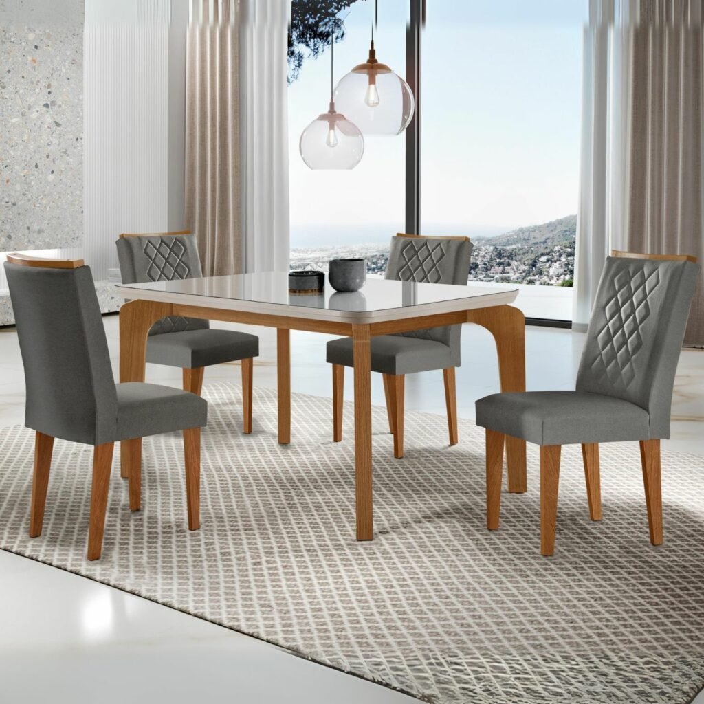 Mesa Londrina Canto Copo Imbuia/Off White