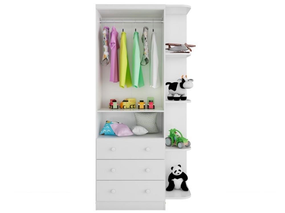 Armario Smim 2 Portas Com Prateleiras – Branco - Imagem 2