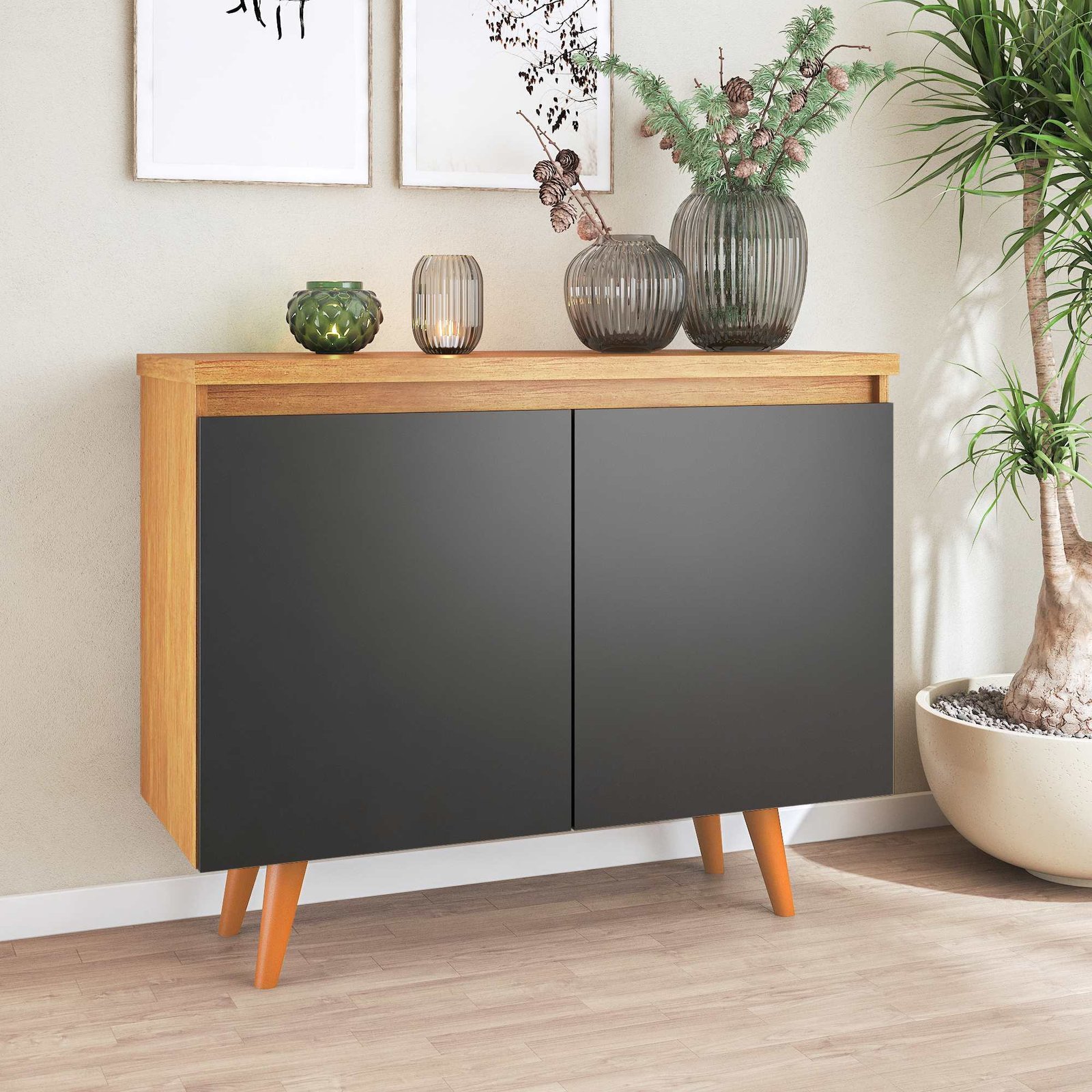 Buffet Uno, Côr Preto, da Viero Móveis - Imagem 2