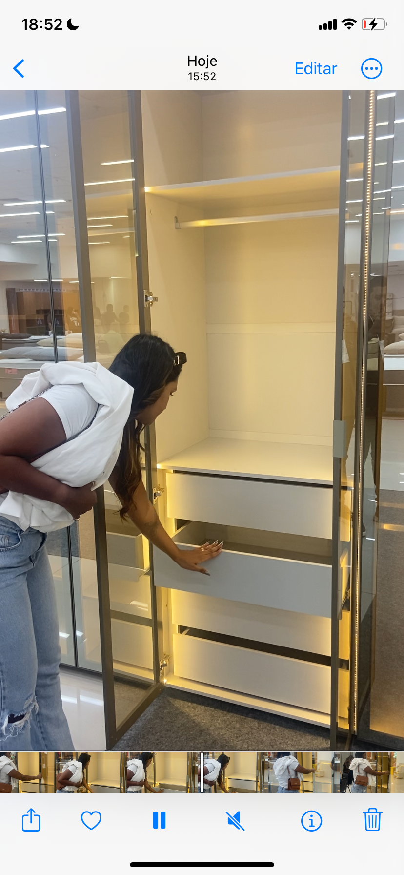 Roupeiro Innova 6 Portas de Vidro Reflecta da Gelius - Imagem 4