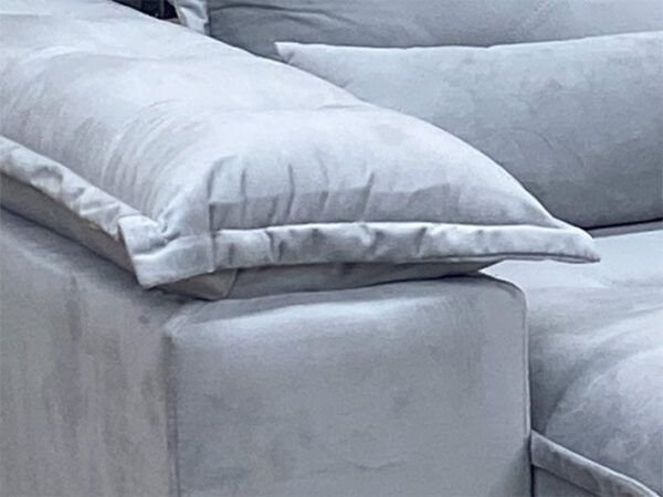 Sofá Retrátil Reclinável 1,80 m Prata 511 Zuqui Plus - Imagem 2