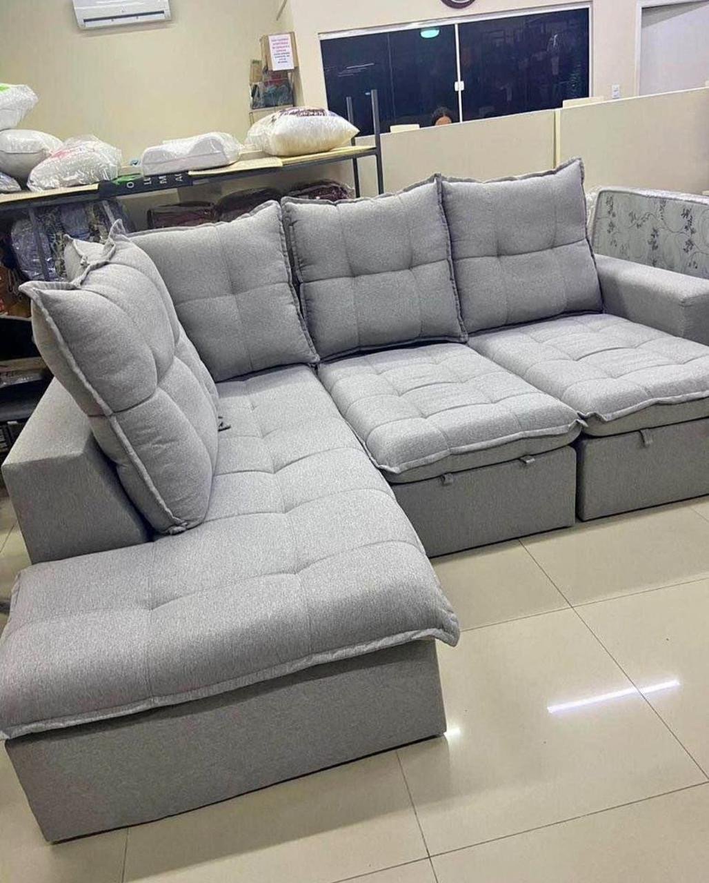 SofáRetrátil Reclinável Colatina 250, Tecido: Linho - Imagem 2