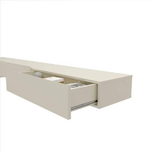 Home até 85″ Nobre Ripado 230 (Com Nicho) Azul/Off White – - Imagem 2