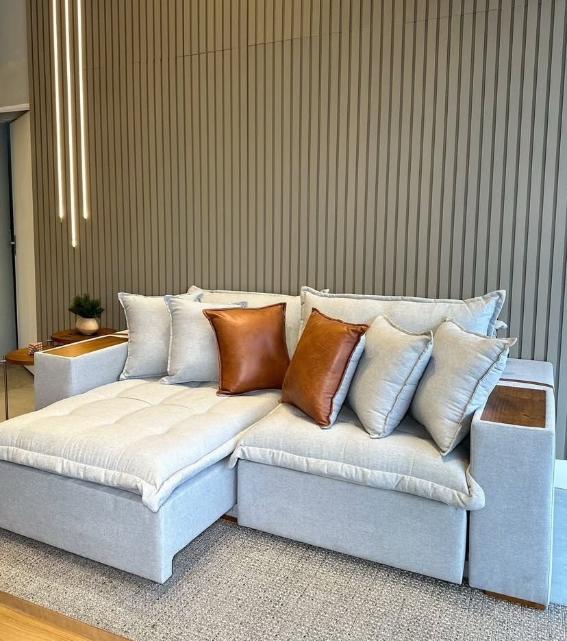 SOFÁ CAMA TEBAS 2,52 M LINHO