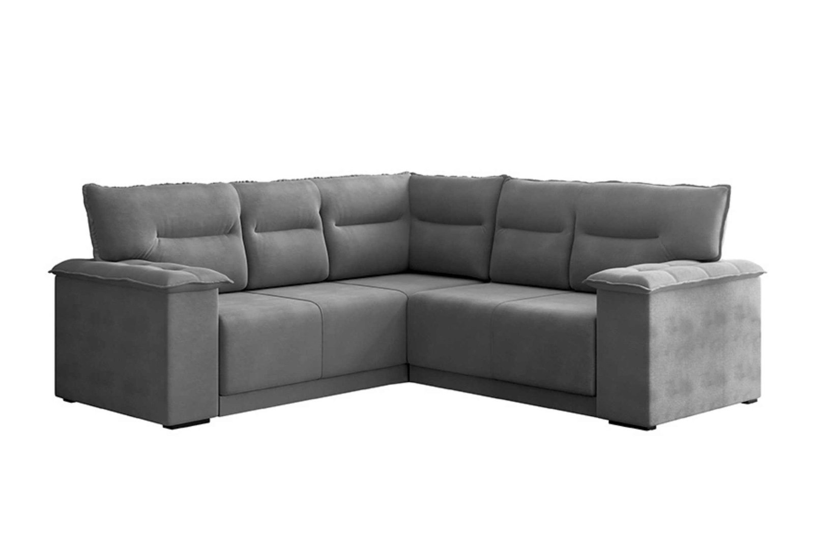 SOFA CANTO RETR BERLIM VEL CINZA