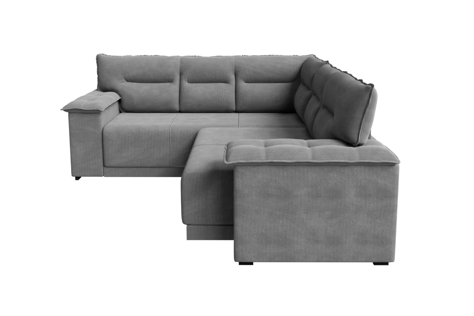 SOFA CANTO RETR BERLIM VEL CINZA - Imagem 2